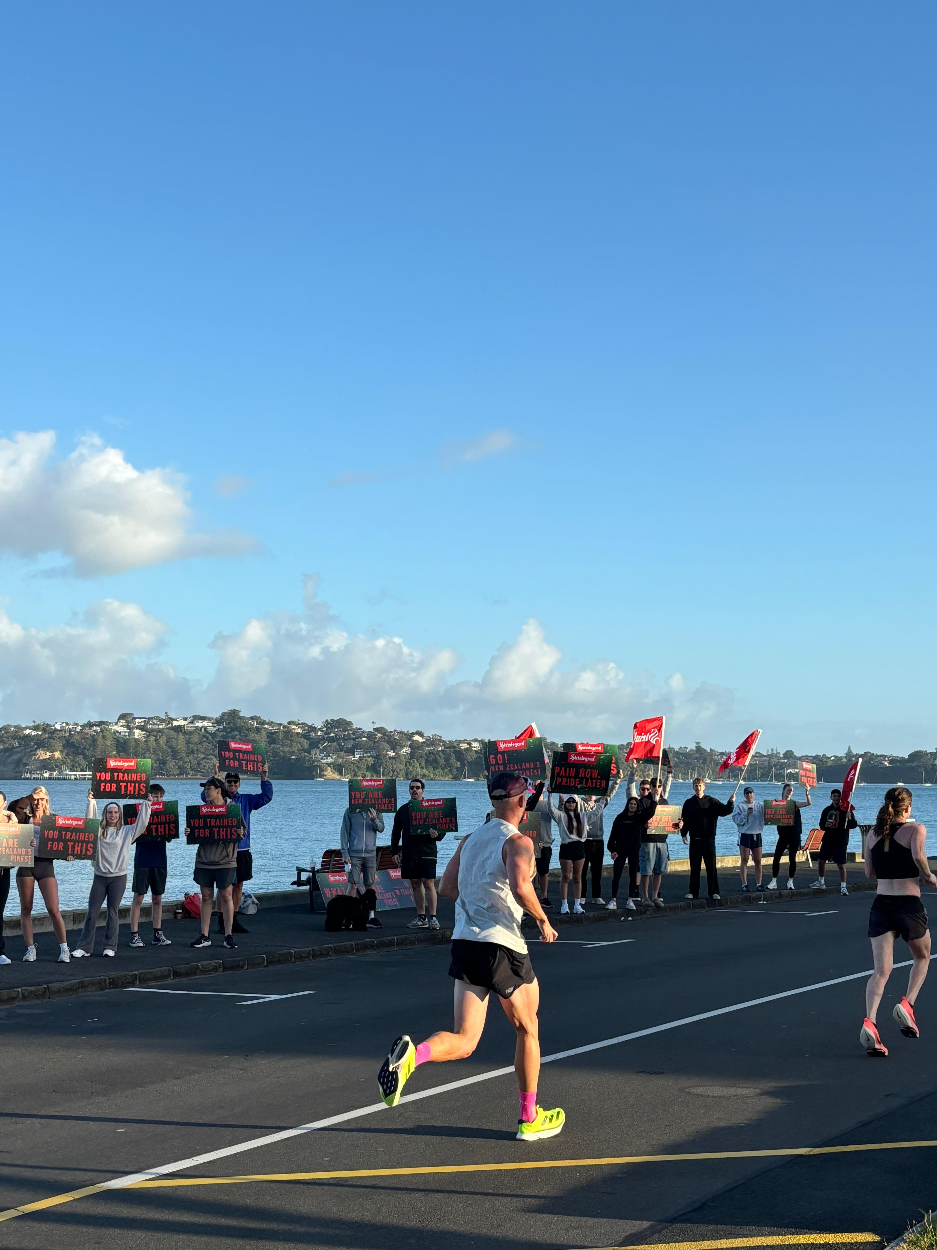 Steinlager: Steinlager Auckland Marathon Supporter Signs