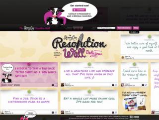 Skinny Cow Ice Cream: 2011 Resolution Wall