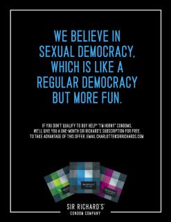 Sir Richard's Condoms: Democracy