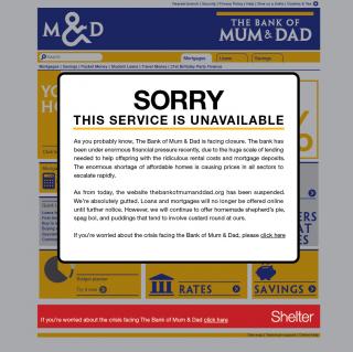 Shelter: Website unavailable