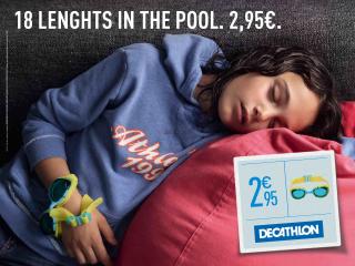 Decathlon: Tired swimmer