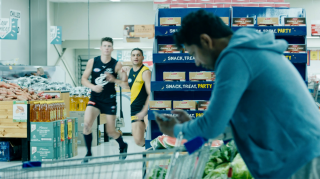 Kayo Sports: Nowhere is safe from footy - Supermarket