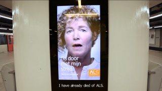 ALS Foundation Netherlands: Dead patient on a poster starts talking
