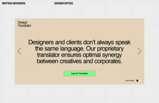 Motion Sickness: Design Translator