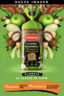 Moderna: Feed the pleasure of living - Apple and macadamia