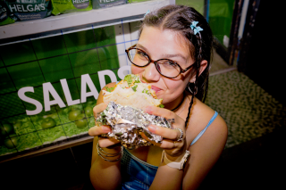 Helga's: Brat Sandwich