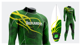 Olympic Surf Team: Olympic uniforms and Irukandji design identity