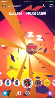 Bacardi: Bacardi X Major Lazer Snapchat Lens