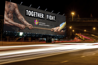 The Hospital Research Foundation (THRF): Together. Fight. Billboard