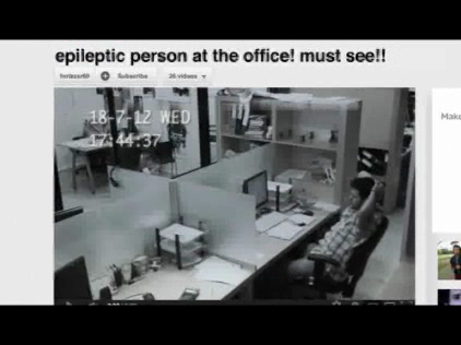 klalit health care and awareness for epilepsy.:  A guy with epilepsy at the office!!!1 must see