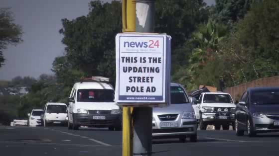 News24: The Updating Street Pole Ad