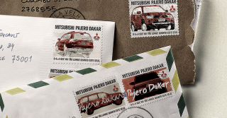 Mitsubishi Pajero Dakar 2012: Stamps