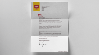 Dr Schär: Gluten Free Santa - Letter