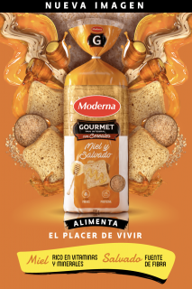 Moderna: Feed the pleasure of living - honey and wheat bran
