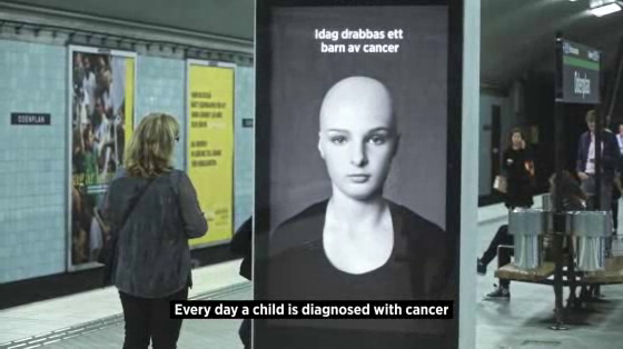 The Swedish Childhood Cancer Foundation: A hair-raising message
