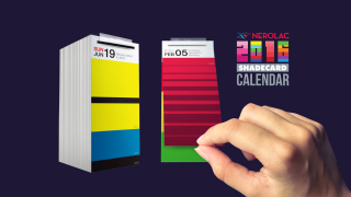 Nerolac Impressions: Nerolac Shadecard Calendar