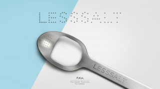 Thai Health Promotion Foundation: LESSSALT : the spoon is designed for people to recognize the right amount of salt for cooking per meal.