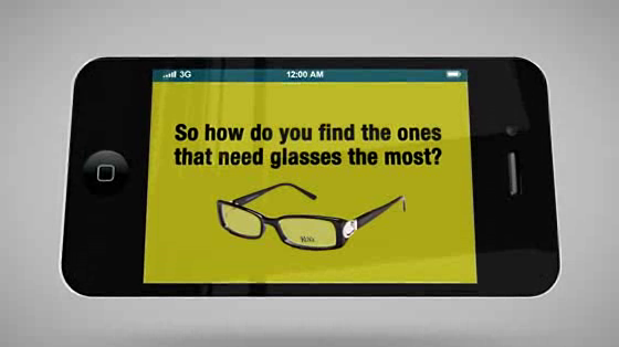 Opticana Eyewear: The iPhone Pinch Banner