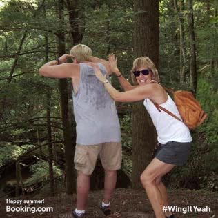 booking.com: Who Won Booking Summer Celebration GIF