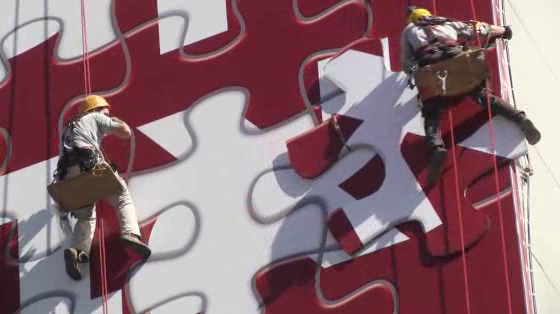 Hebrew University: Jigsaw Billboard