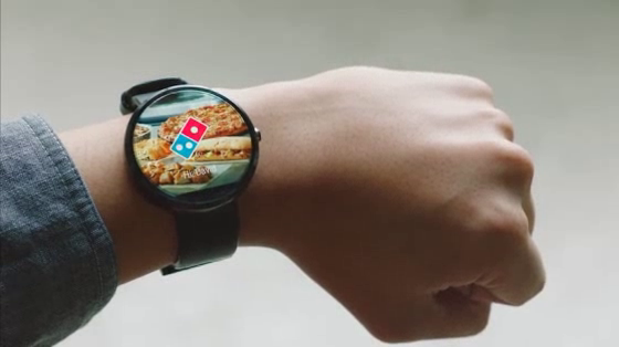 Domino's Pizza: Ordering On Pebble And Android Wear Smartwatches