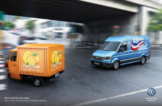 Volkswagen Crafter Van: Never let the two meet - Toothpaste & Orange Juice