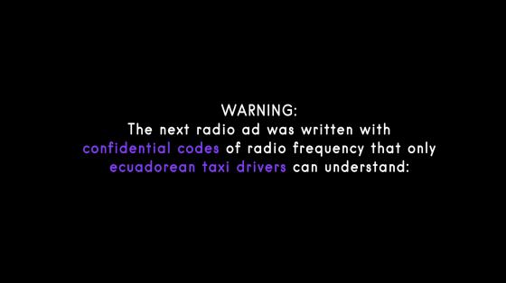Cabify: Taxi Coded Radio Ads