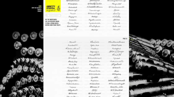 Amnesty International USA: Twignature