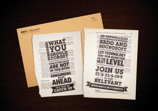 BBDO Belgium & Microsoft: Marketing Book Invitations
