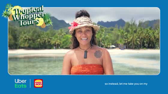 Uber Eats Australia: Tropical Whopper Tours Kura