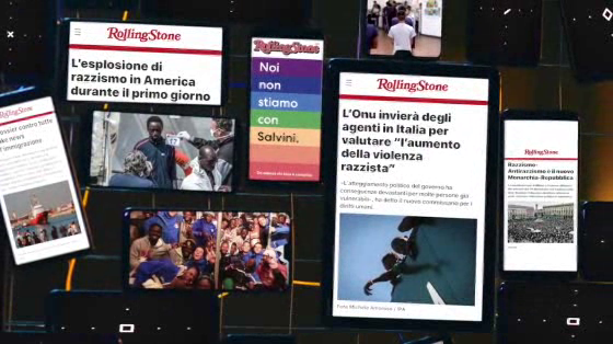 Rolling Stone Italy: Burn Racist Giga