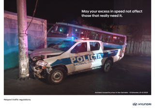 Hyundai: May your excess in speed not affect those that really need it.