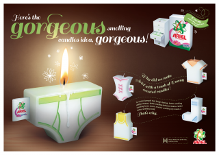 Ariel with Downy: Scented Candles