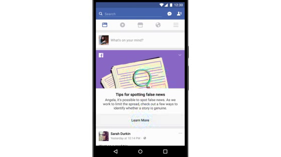 Facebook: Fake News Tool