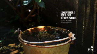Lotes CBL: Some visitors don't even deserve water.