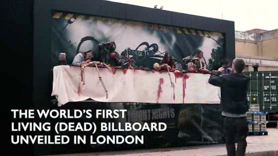 Thorpe Park Resort: The World's First Living Dead Billboard