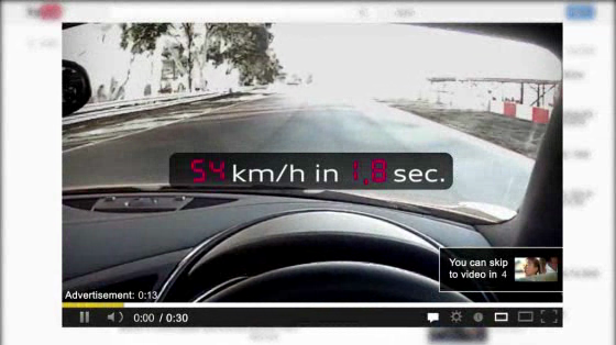 Audi R8: Gone in 5 seconds