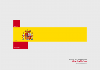 #StayHome: Spain flag converter into Covid-19 Big Data