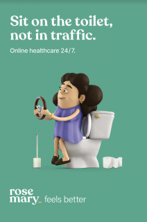 Rosemary Health: Rosemary Feels Better / Toilet not traffic